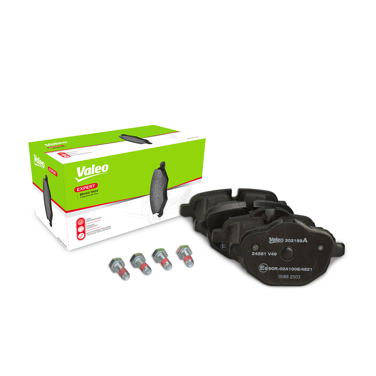Jeu de 4 plaquettes de frein VALEO ref. 302159A